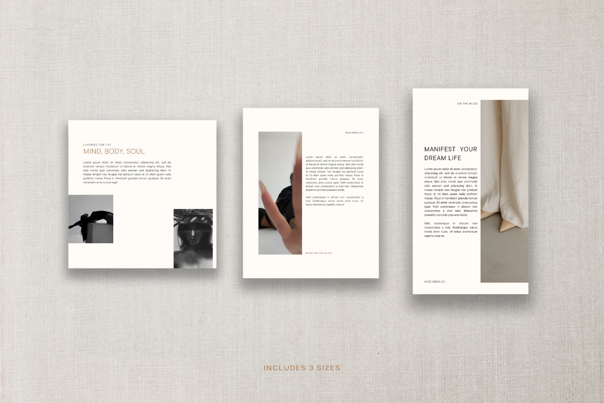 MUSE Social Media Pack, a Social Media Template by Luna Soul Design (Photo 4 of 13)
