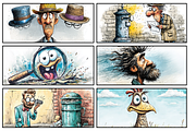 Whimsical Cartoon Characters for Kid, an Illustration by PrintHaven Designs (Thumbnail 5 of 7)