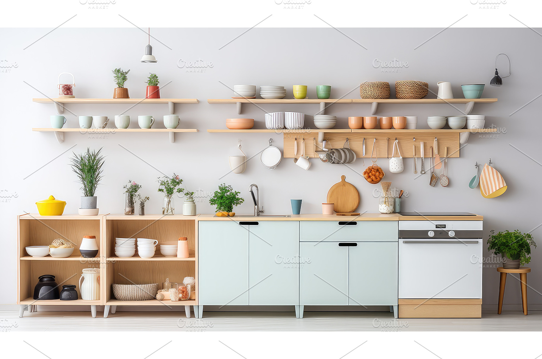food kitchen home background ai, a Food & Drink Photo by pikepicture
