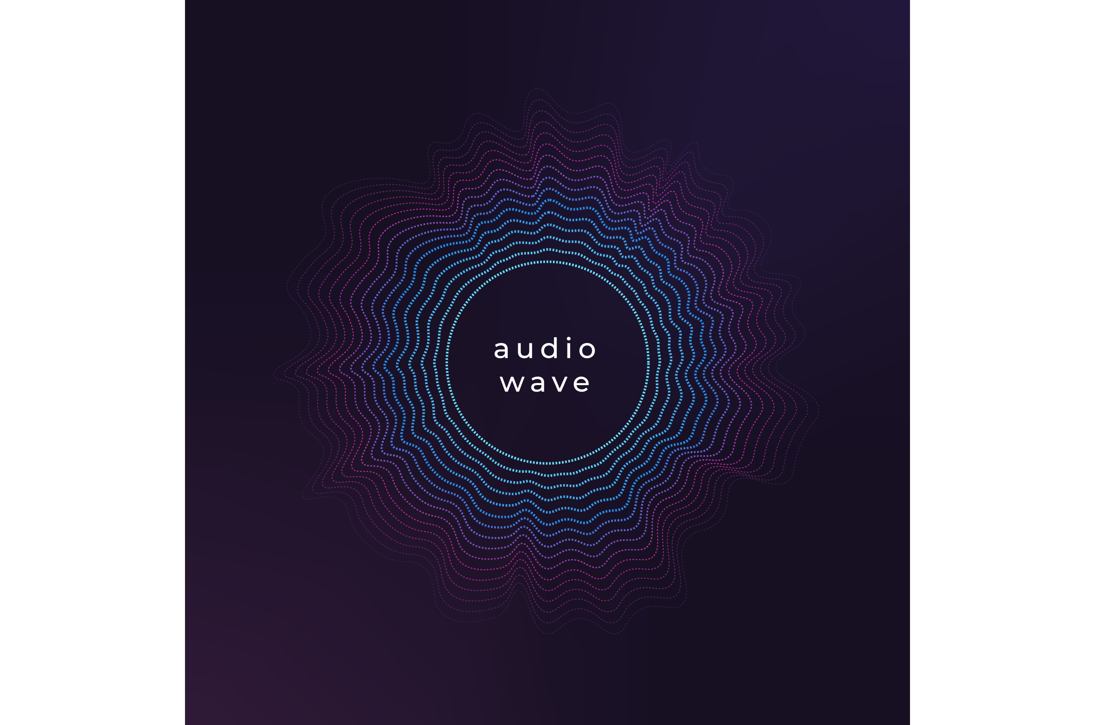 Sound Circle Wave Abstract Music by Valerie Bodnar | Creative Market