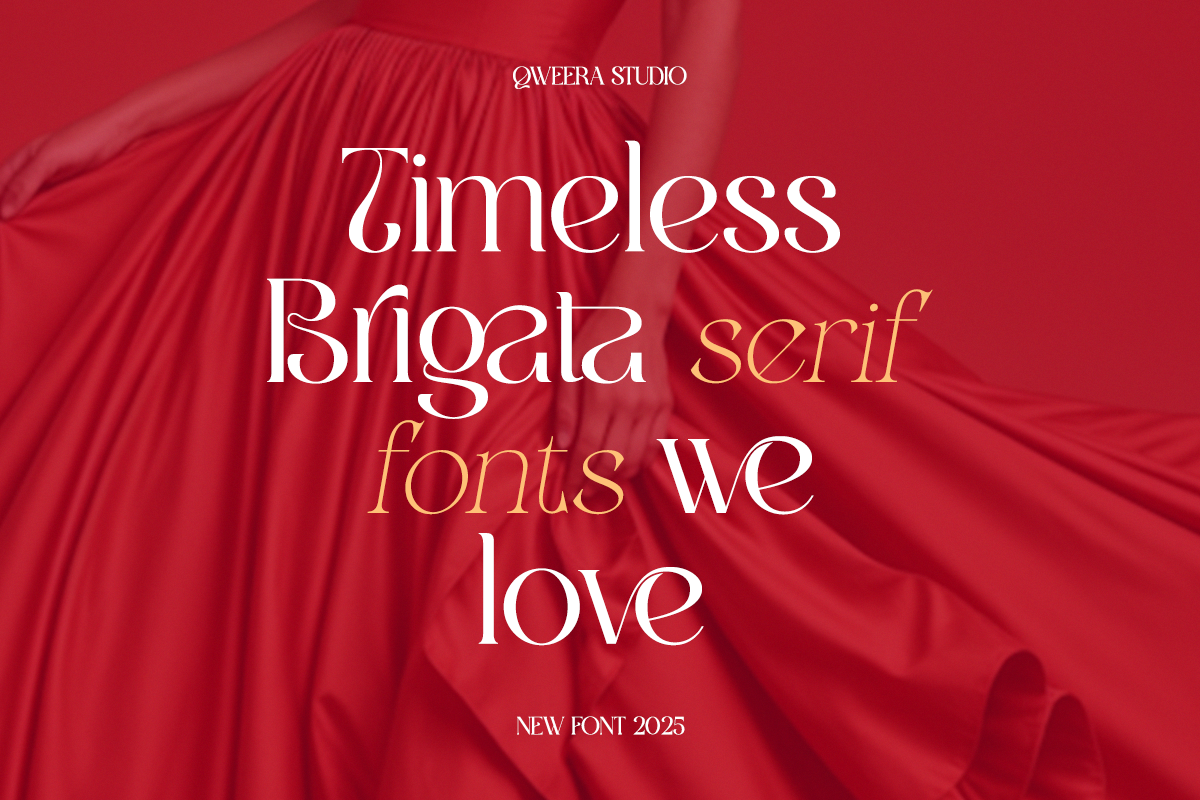 Brigata - Modern Luxury Branding, a Serif Font by Qweera Studio (Photo 2 of 12)