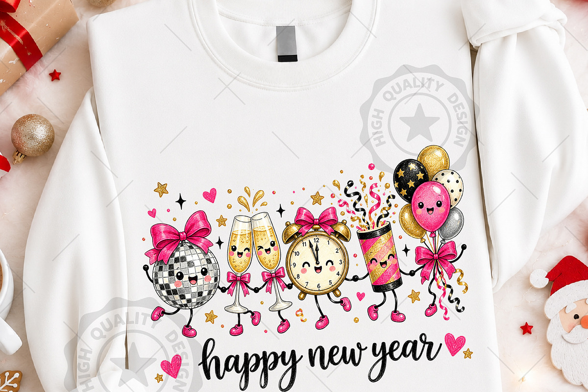 New Year 2027 Sublimation Bundle, a Seasonal Illustration by OK Design (Photo 3 of 6)