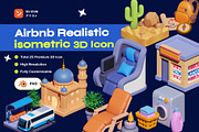 Airbnb Realistic Isometric 3D Icon, a Cars & Vehicle 3D Model by orenjidesign (Thumbnail 1 of 8)