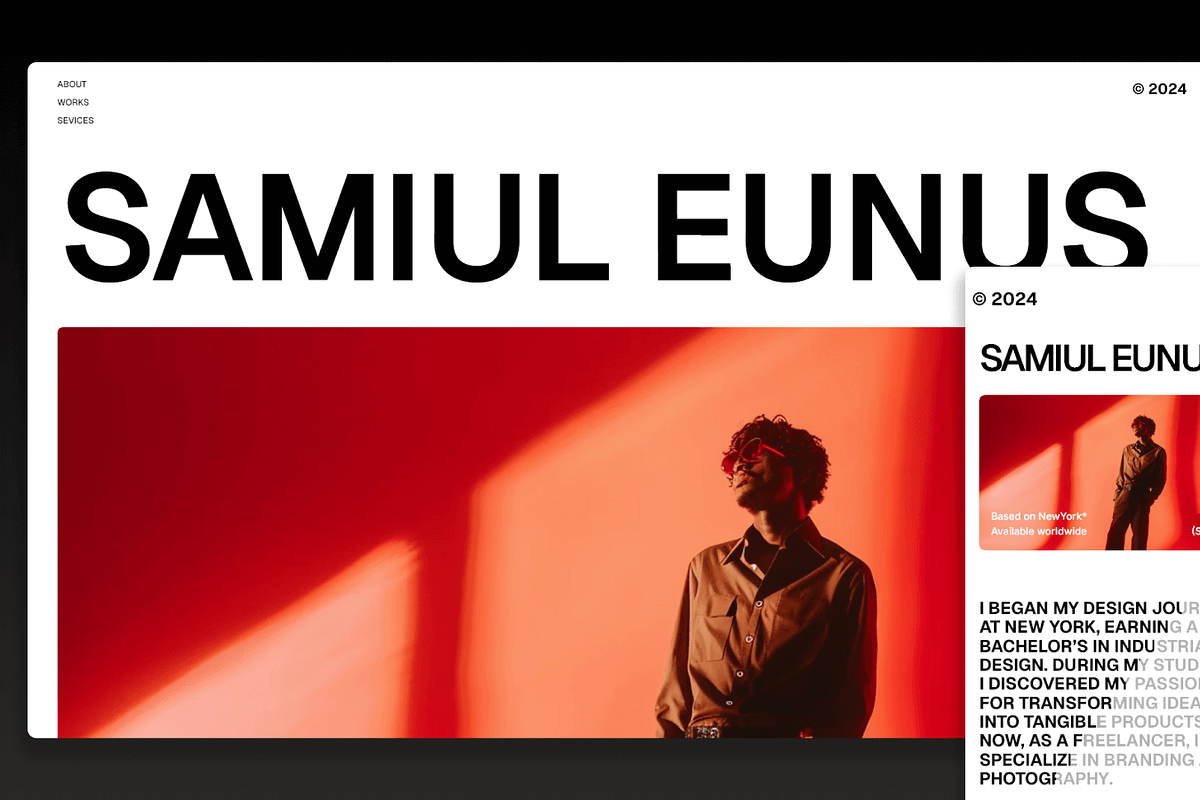 Orrin: Figma Portfolio Template, a Websites & App Template by Flow Samurai Templates (Photo 4 of 6)