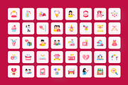 Valentine Day Icons Bundle, a Duotone Icon by Prosymbols (Thumbnail 6 of 9)