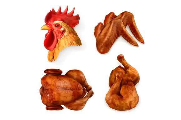 Grilled Chicken Chicken Wings Legs
