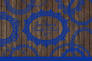 Royal Blue Round Lace Frames, an Illustration by Amanda Ilkov (Thumbnail 5 of 5)