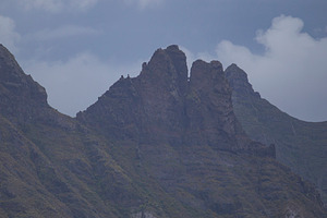 Sharp mountain peaks and rocky cliffs in Anaga park Tenerife, mo, a Photo by Pictures for you!!!!!!!!!