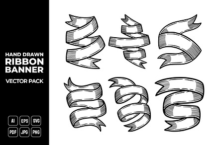 Ribbon Banners Vector Pack #5