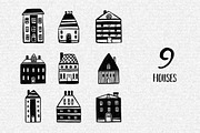 Scandinavian Design Elements Set, a Decorative Illustration by Chelovector (Thumbnail 8 of 10)