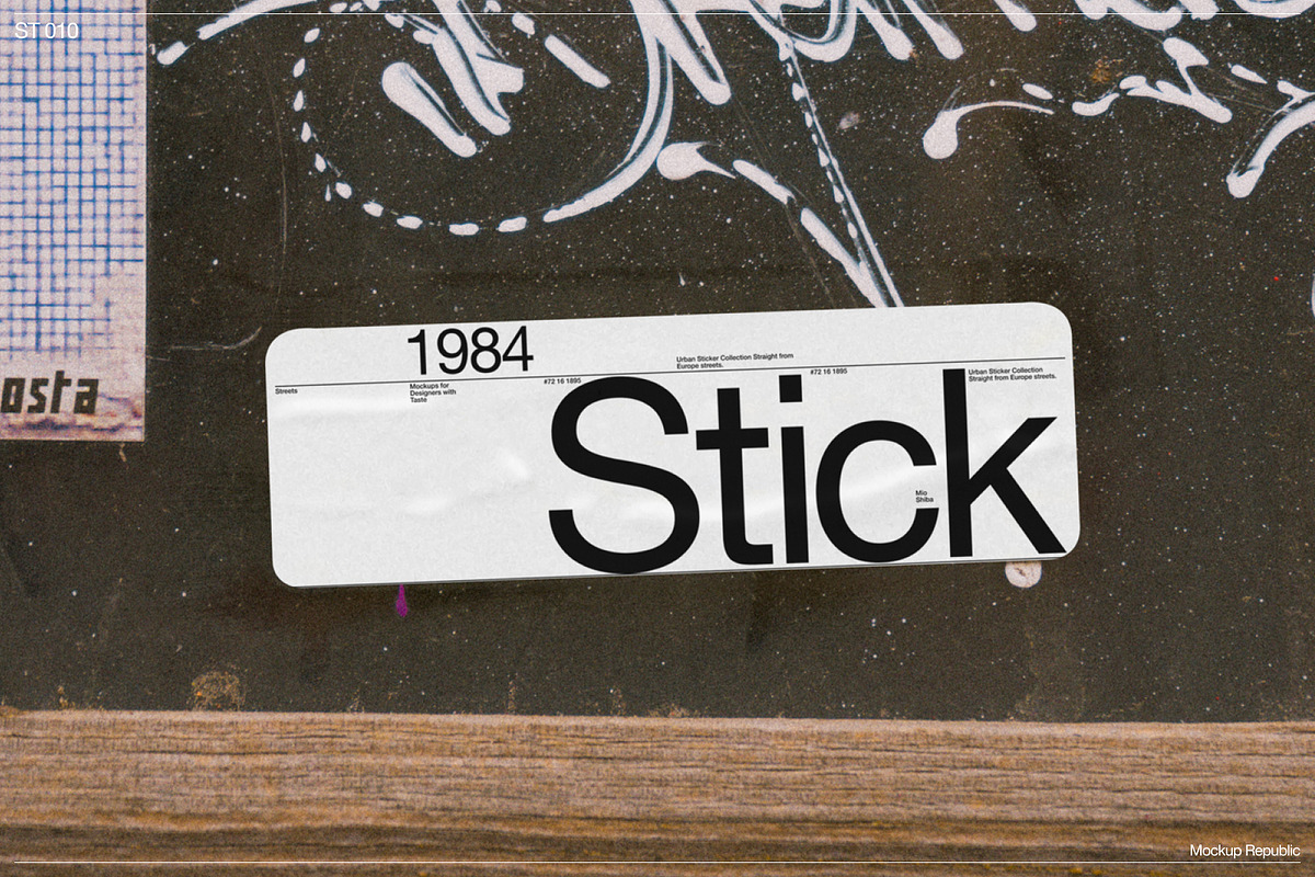 Sticker Mockup 010, a Merchandise Mockup by Burmess (Photo 3 of 3)