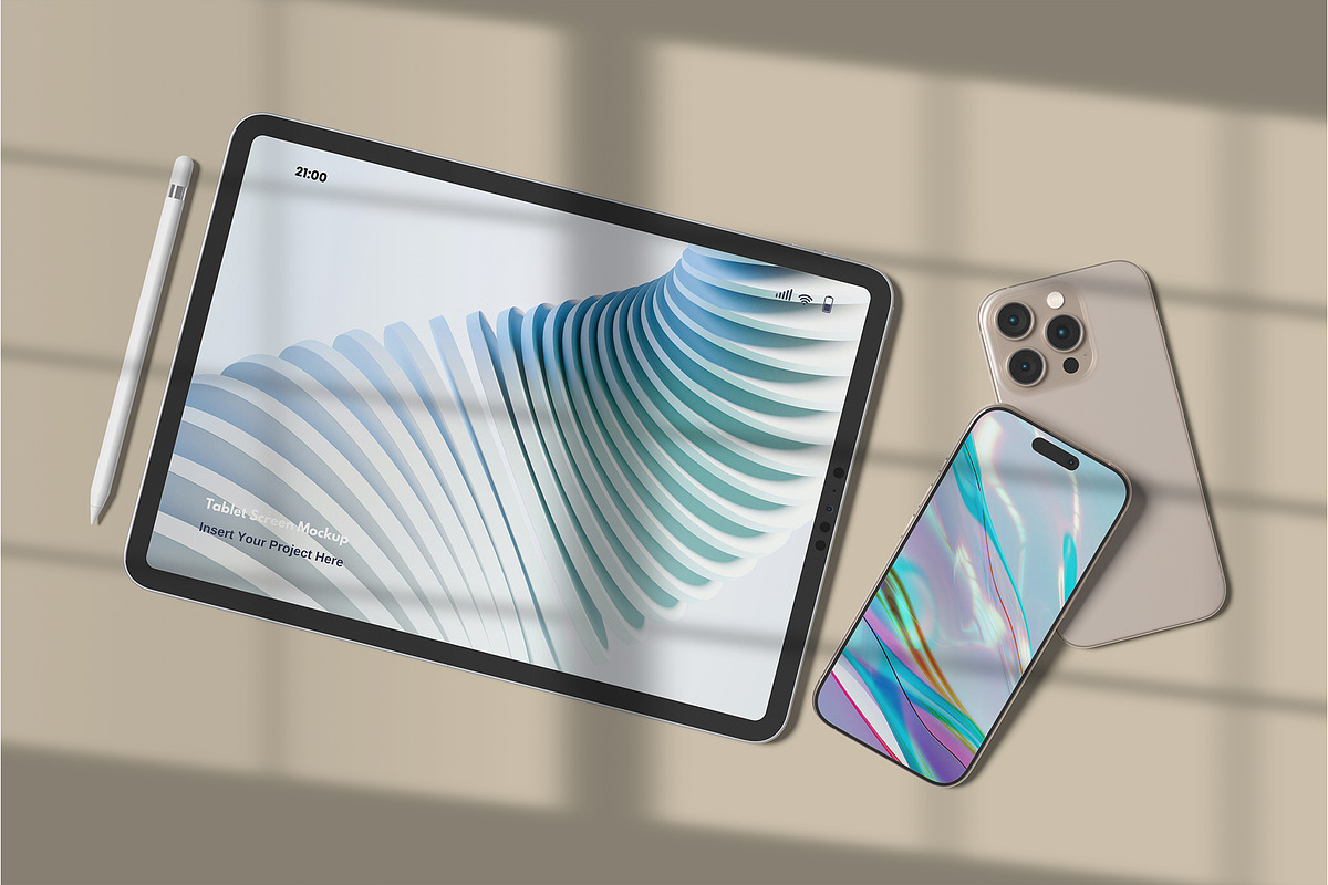 Tablet & Phone Mockup, a Device Mockup by lamorastudio (Photo 7 of 8)