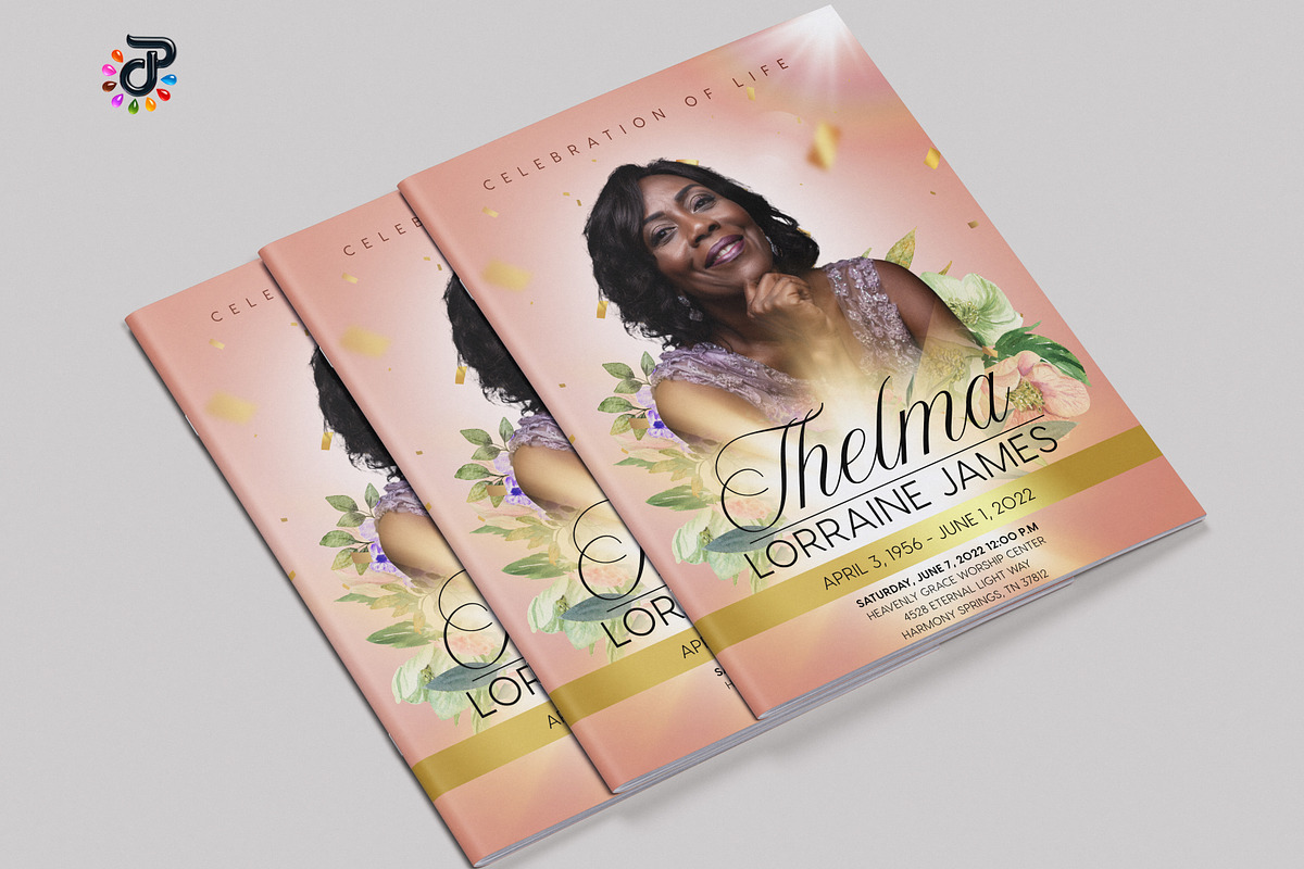 Elegant Canva Obituary Template, a Brochure Template by Protech Design ENT (Photo 4 of 9)