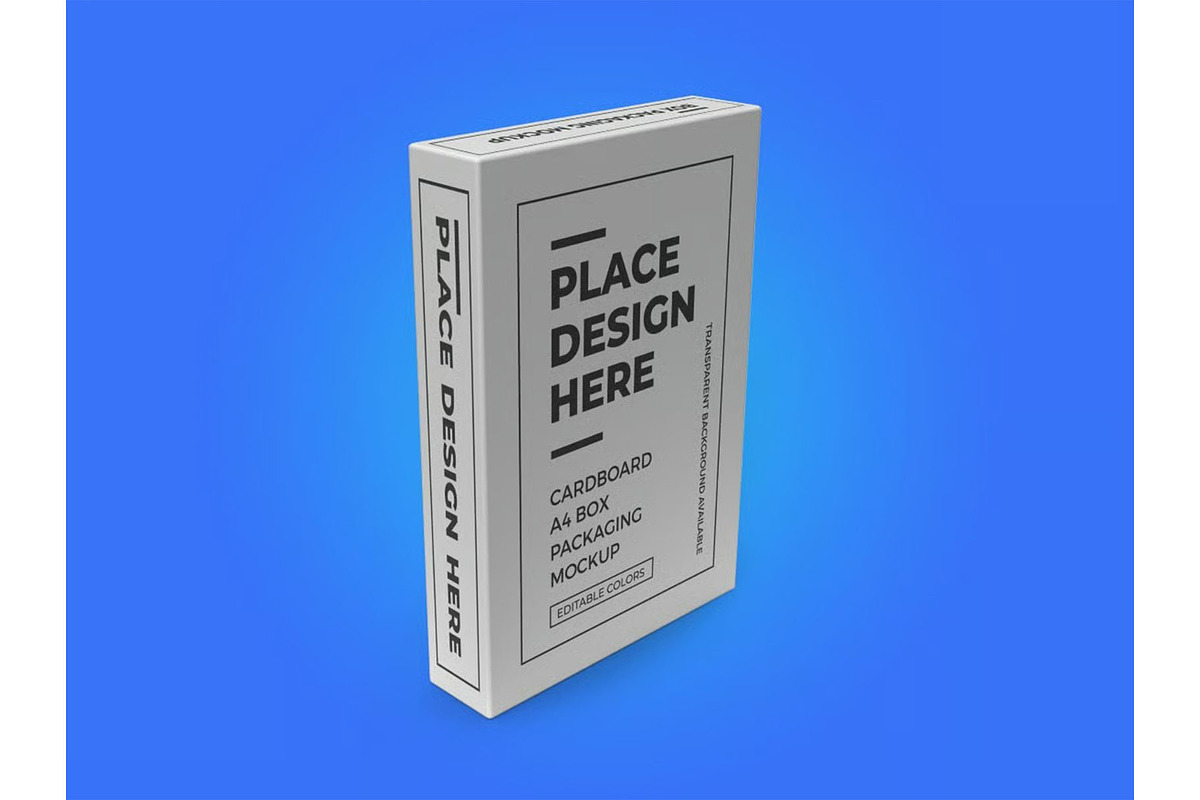 A4 Paper Box Packaging Mockup, a Packaging Mockup by DesignRushMarket (Photo 4 of 11)