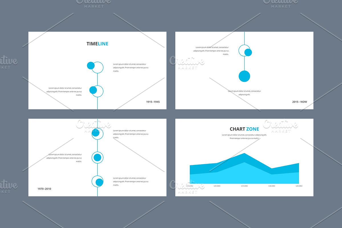 BLUEZ - Powerpoint Template, a Presentation Template by Pixelz Studio (Photo 5 of 10)