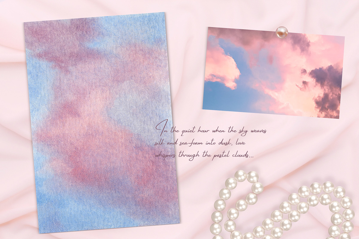 Romantic Hand-Painted Backgrounds, a Background Graphic by Enia Grace (Photo 7 of 17)