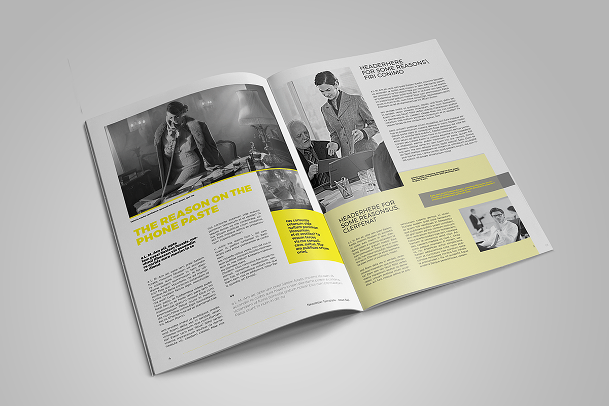 Newsletter Template, a Magazine Template by spidergraph (Photo 3 of 10)