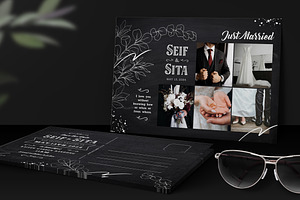 Blackboard Collage Invitation, an Invitation Template by Aarley Kaiven