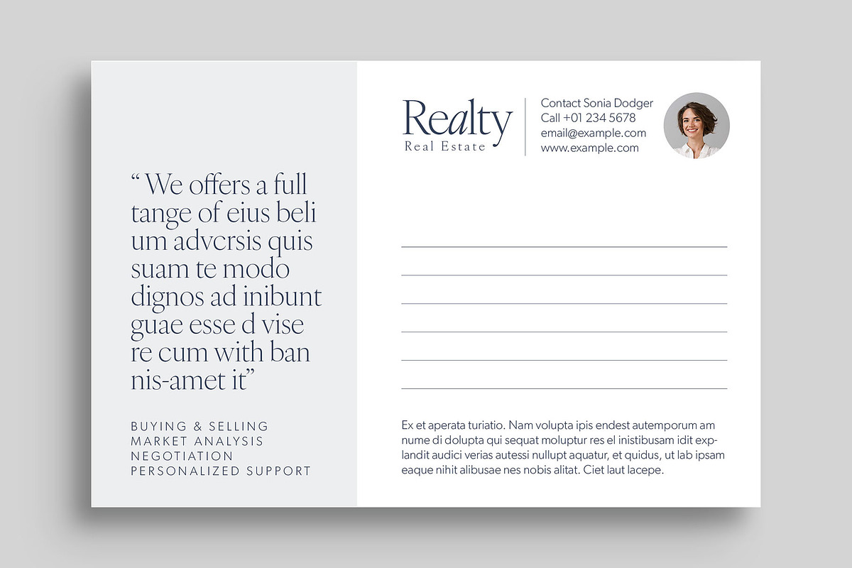Real Estate Postcard Template, a Card Template by BrandPacks (Photo 3 of 5)