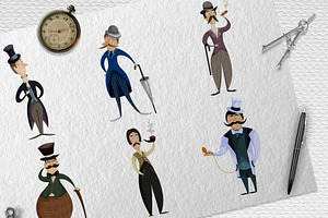 Gentlemen's Club.Cartoon Characters