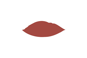 Reddish brown lipstick swatch, an Object Illustration by okskukuruza