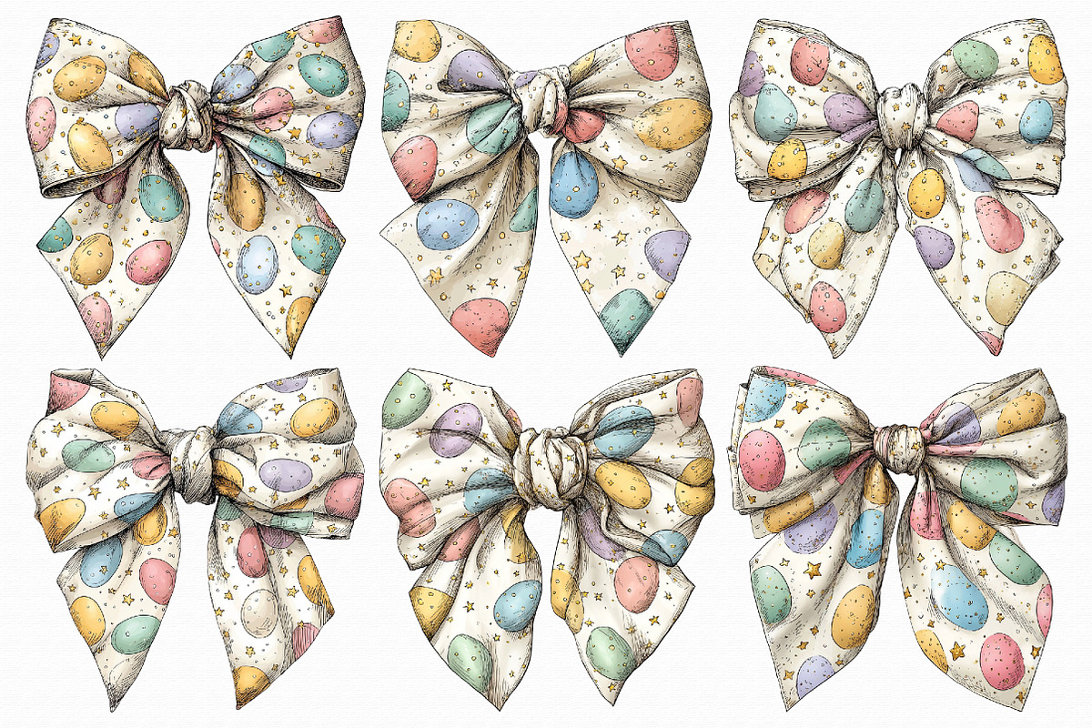 Easter Bow Clipart Bundle, an Illustration by Libby Wishes (Photo 2 of 7)