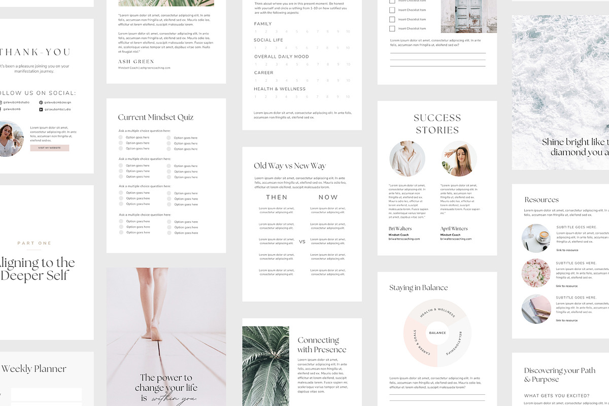 Coach Lead Magnet Workbook Template, a Magazine Template by Galaxybomb (Photo 1 of 8)