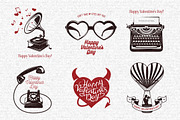Valentine's Day Design Elements, an Illustration by Chelovector (Thumbnail 2 of 4)