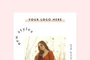 Modern Boho Email Marketing Template, an Email Template by KikiBunnyCreative (Thumbnail 2 of 7)