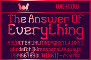 Contemplation Font, a Font by weknow (Thumbnail 5 of 5)