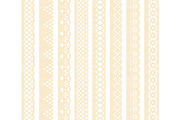 Cream Lace Clipart Borders, an Illustration by Amanda Ilkov (Thumbnail 4 of 5)