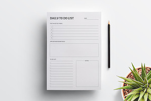 Editable Daily To Do List Planner