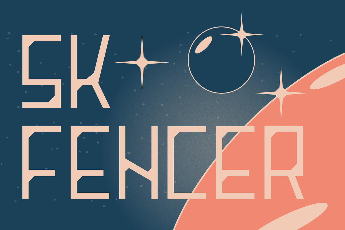 SK Fencer — Modern Display Font, a Font by Shriftovik Type Foundry (Photo 1 of 12)