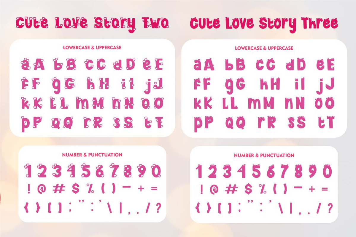 Cute Love Story - Quirky Love Font, a Font by PutraCetol Studio (Photo 13 of 13)