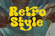 puffy chips retro typeface, a Sans Serif Font by Say Studio (Thumbnail 5 of 15)