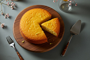 Homemade lemon cake with a missing s, a Food & Drink Photo by professorinc