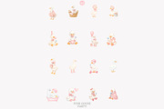 Watercolor Pink Goose Clipart, an Illustration by Pink Studio Art (Thumbnail 7 of 8)