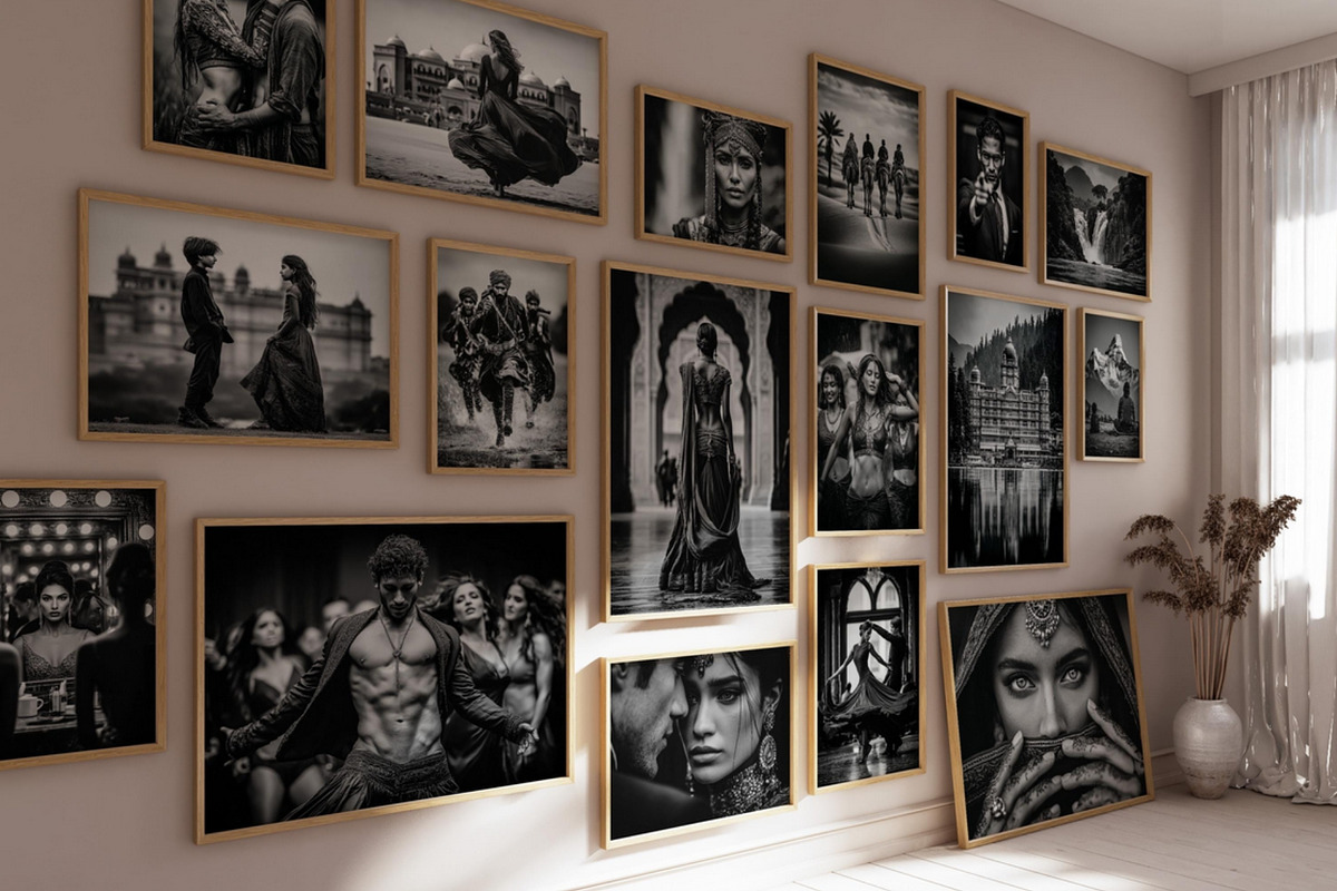 Bollywood Wall Art Collection, an Illustration by PrintablesByFranklyn (Photo 1 of 15)