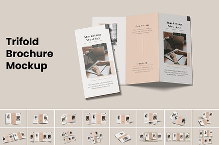 A4 Trifold Brochure Mockup - Bundles