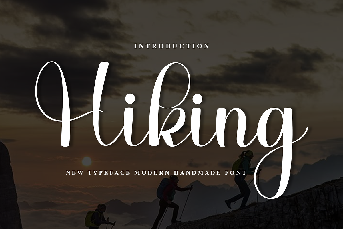 Hiking, a Handwritten Font by InermediaSTUDIO (Photo 1 of 8)