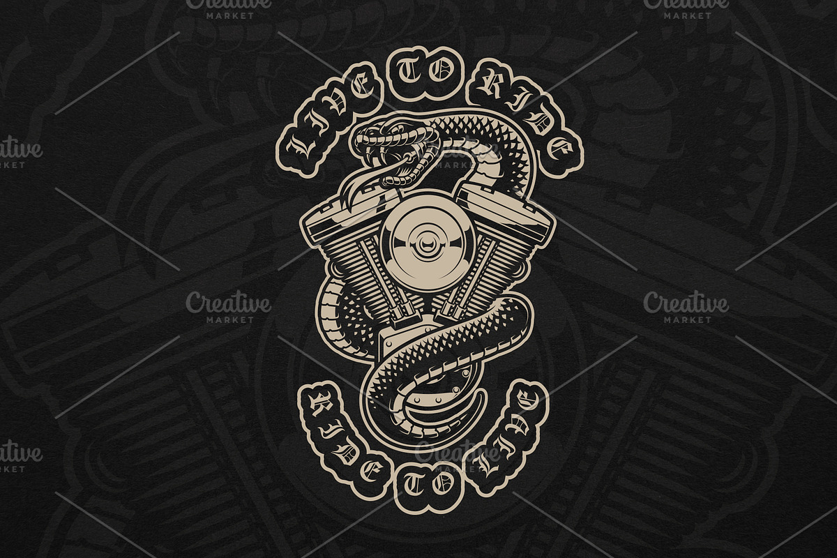 Biker Illustrations Bundle, an Illustration by Natali_ (Photo 4 of 7)