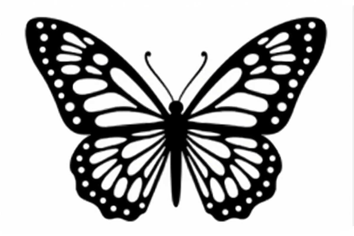 butterfly laser cut design, an Illustration by balal (Photo 3 of 13)