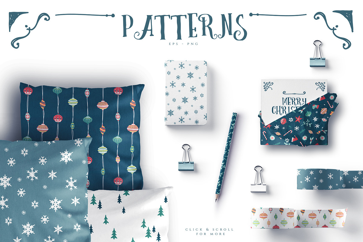 Christmas Joy Xmas Graphics & Cards, a Seasonal Illustration by Euonia Meraki (Photo 7 of 10)