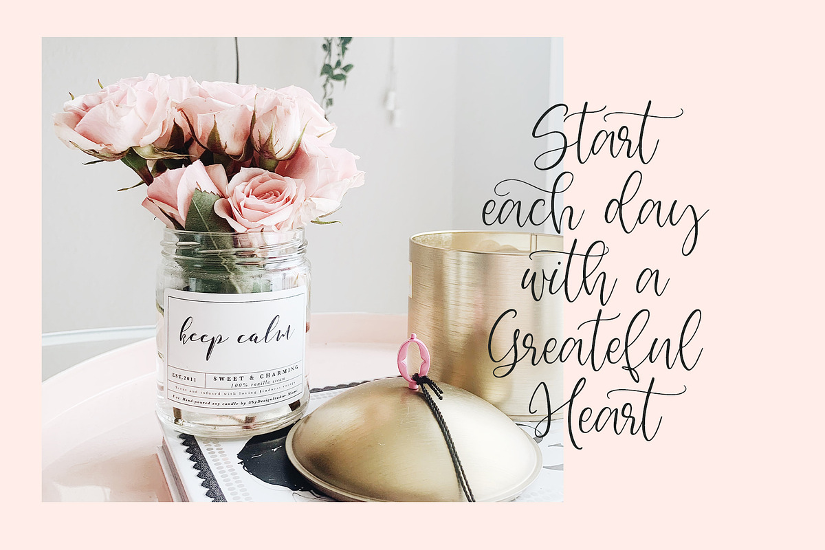 Apricot Delight Romantic Script preview 4