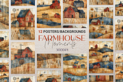 Vintage Farmhouse, a Background Graphic by Curve Design (Thumbnail 1 of 7)