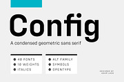 Config Complete Font Family, a Sans Serif Font by Adam Ladd