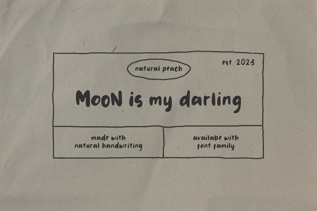 Moon Darling - Natural Handwriting, a Handwritten Font by Myn Type (Photo 1 of 11)