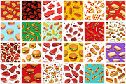 Fast Food Seamless Pattern, a Pattern Graphic by Forhadx5 (Thumbnail 4 of 7)