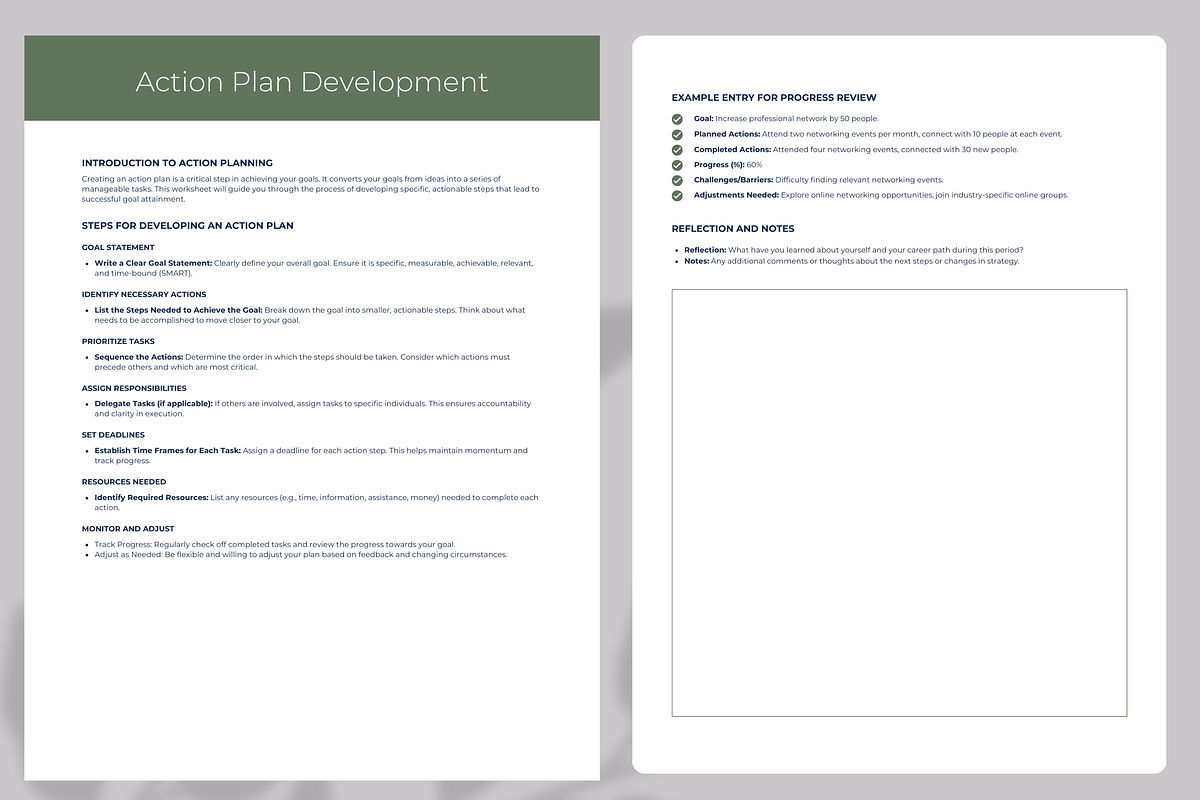 CAREER COACH WORKBOOK TEMPLATE, a Brochure Template by Daring Digies (Photo 3 of 9)