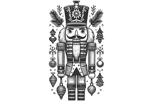 Nutcracker with Christmas, an Object Illustration by AlexArt